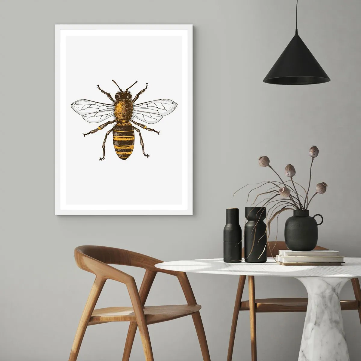 Plakat w białej ramie - Piękna i dobra - 70x100 cm