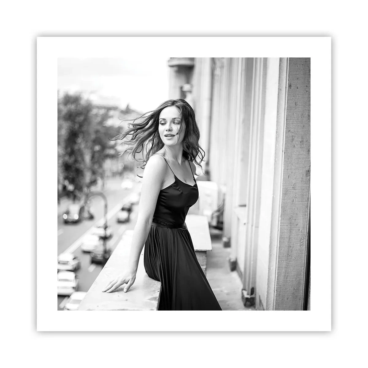 Plakat - Z pewnością paryżanka - 50x50 cm