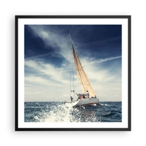 Plakat w czarnej ramie - Nas nie dogonią! - 60x60 cm