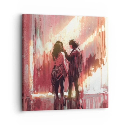 Obraz na płótnie - Odwieczny spektakl miłości - 30x30 cm