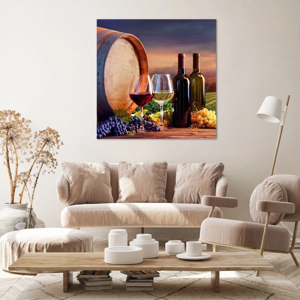 Obraz na płótnie - Tu życie ma smak - 60x60 cm