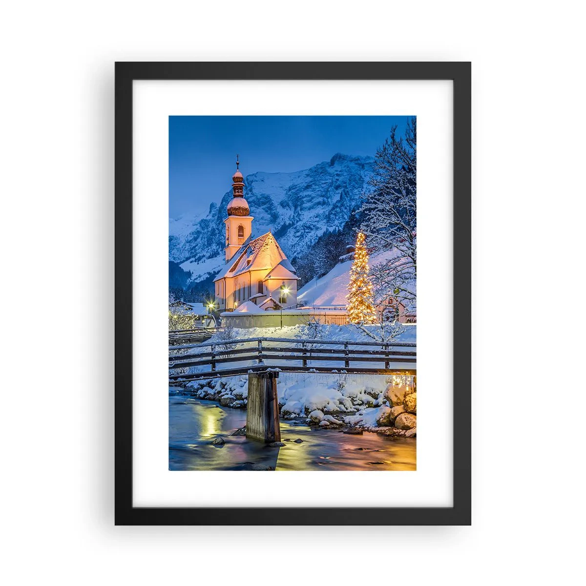 Plakat w czarnej ramie - Duch Świąt - 30x40 cm