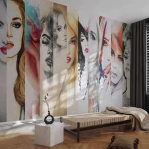 Fototapeta Standard Eco - Kolaż artystycznych portretów kobiet w różnych stylach - 100x70cm - I zawsze to TY - Nowoczesna dekoracja ścienna do salonu i sypialni ARTTOR