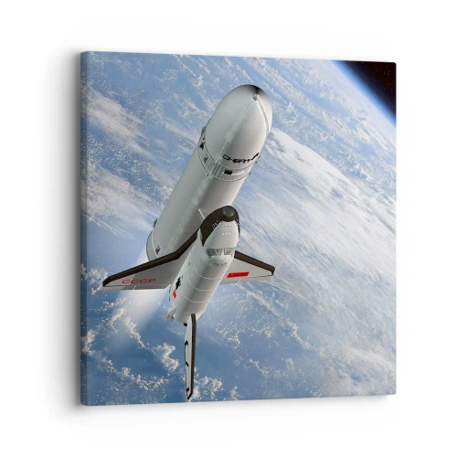 Obraz na płótnie - Kosmiczne wniebowstąpienie - 30x30 cm