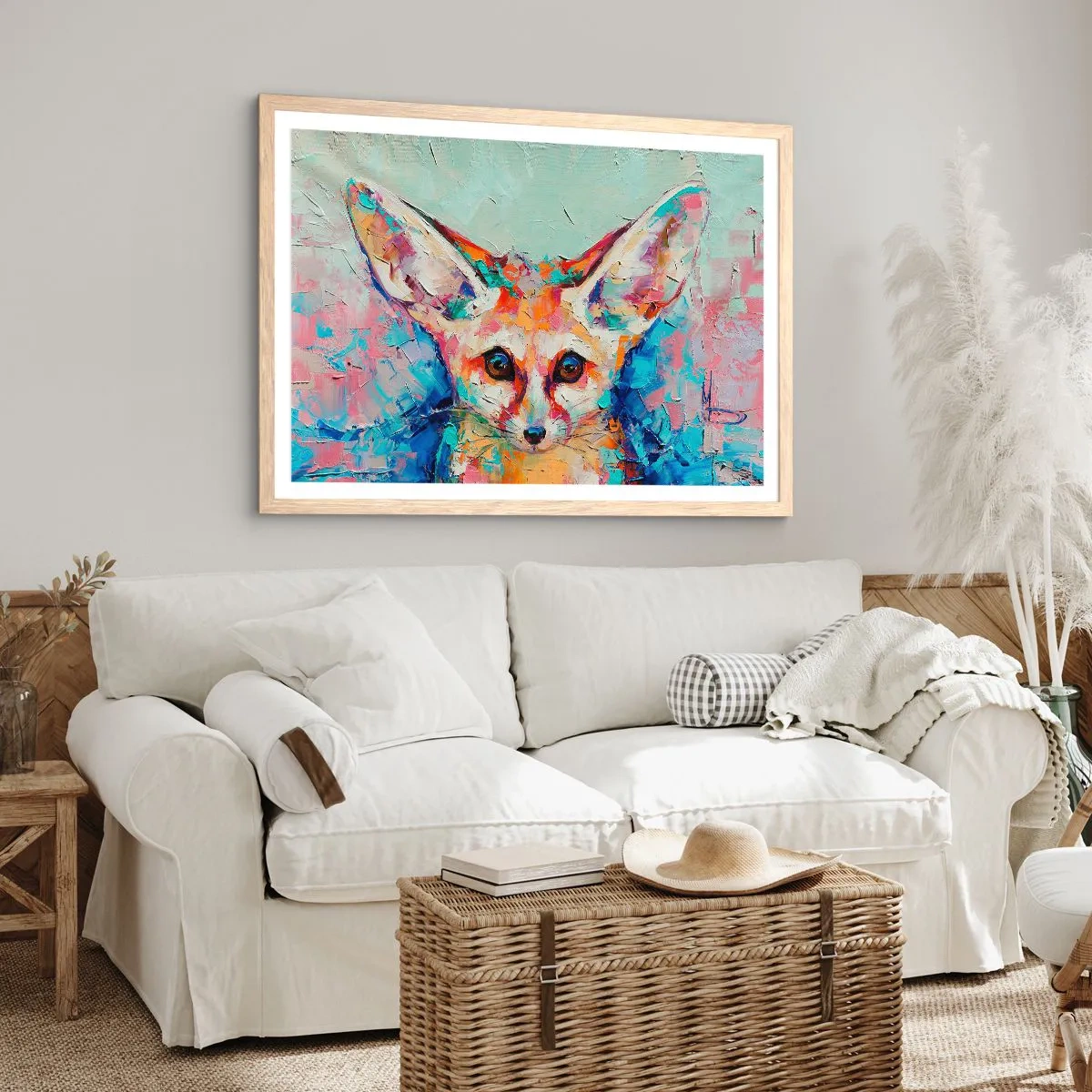 Plakat w ramie jasny dąb - Jesteście na mnie gotowi? - 40x30 cm