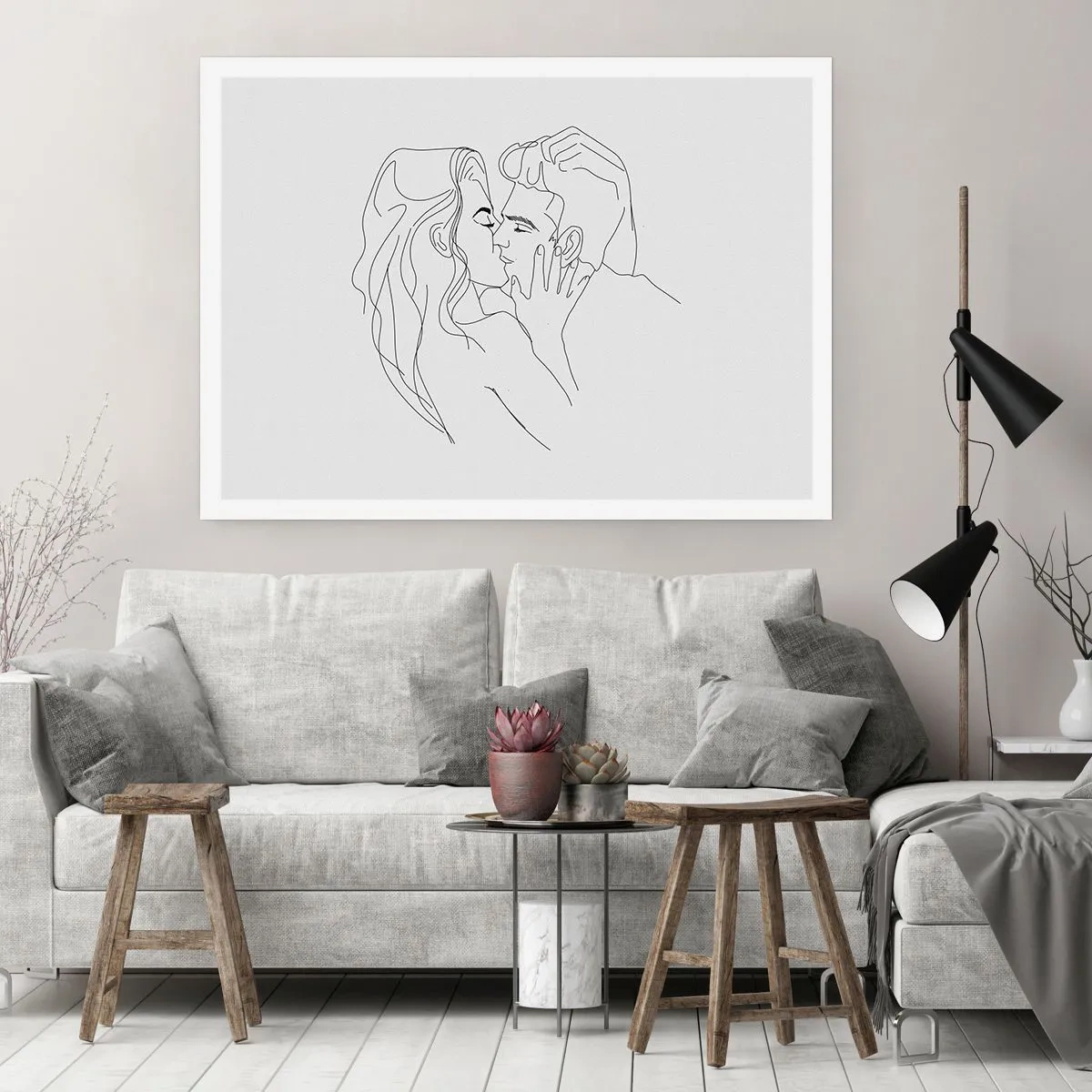 Plakat - Tą samą kreską - 70x50 cm