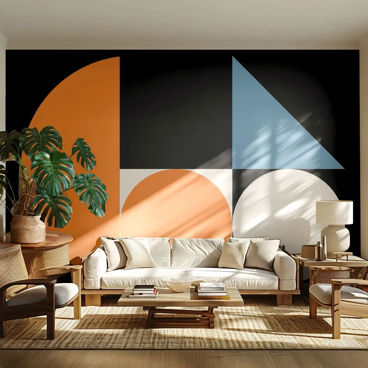 Fototapeta Samoprzylepna Deluxe Sticker - Układ figurowy - Abstrakcja, Grafika, Wzór Geometryczny - 250x175 cm