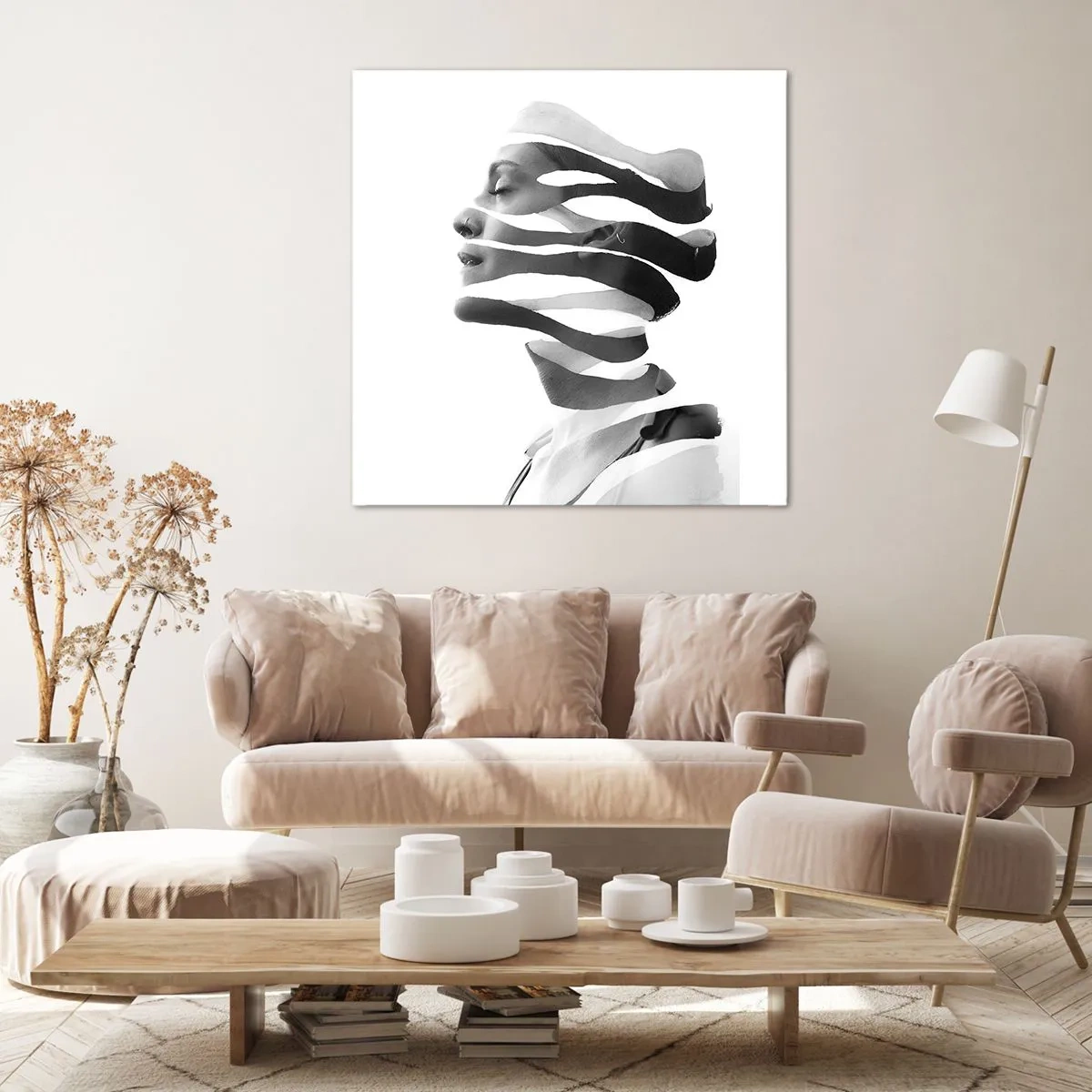 Obraz na płótnie - Portret surrealistyczny - 60x60 cm