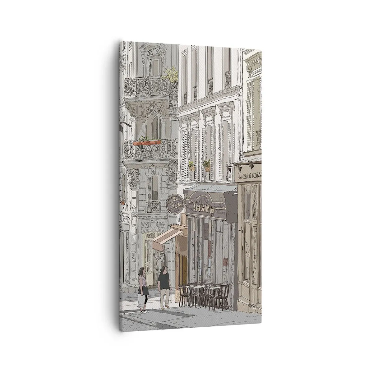 Obraz na płótnie - Miejskie radości - 55x100 cm