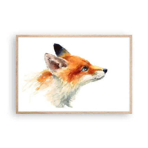 Plakat w ramie jasny dąb - Ostrożności nigdy za wiele - 91x61 cm