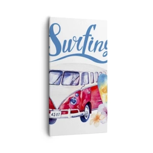 Obraz na płótnie - Ogórek - klasyk dla surfera - 55x100 cm