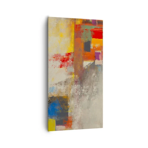 Obraz na płótnie - Geometria barw - 65x120 cm