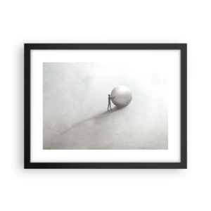 Plakat w czarnej ramie - Gra życia - 40x30 cm