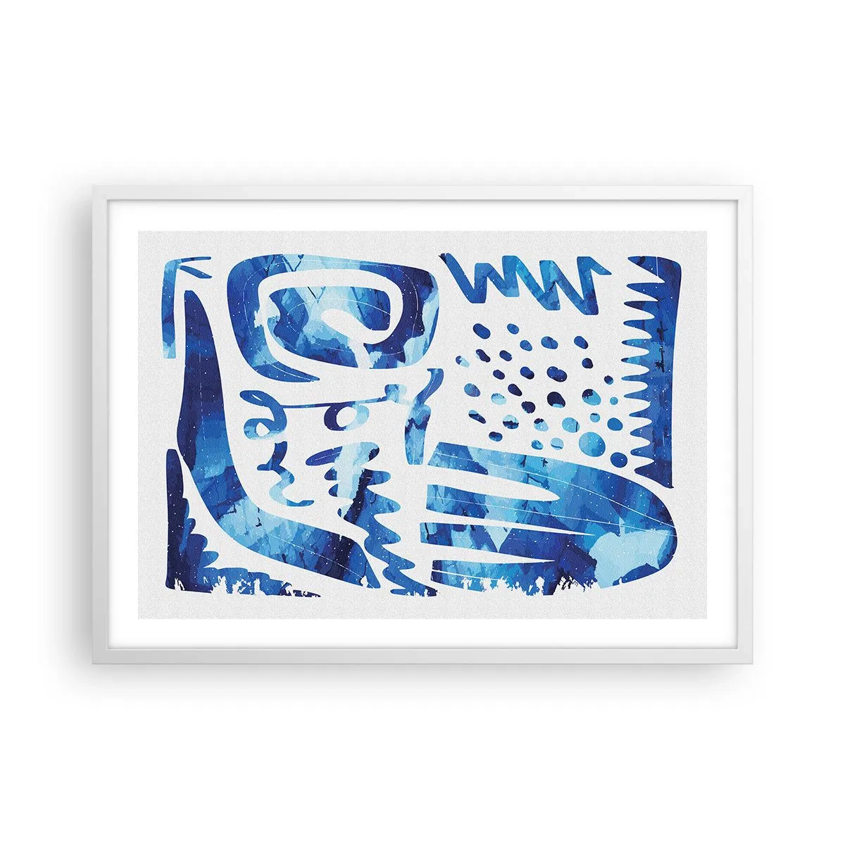 Plakat w białej ramie - Powrót do korzeni - 70x50 cm