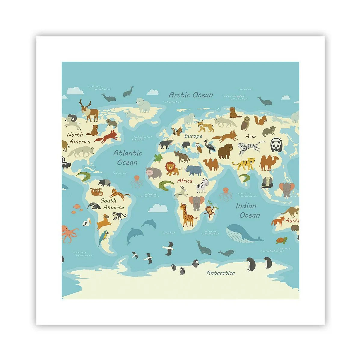 Plakat - Dobrzy sąsiedzi - 40x40 cm