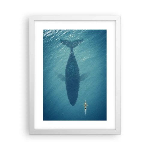 Plakat w białej ramie - Spotkanie na oceanie - 30x40 cm