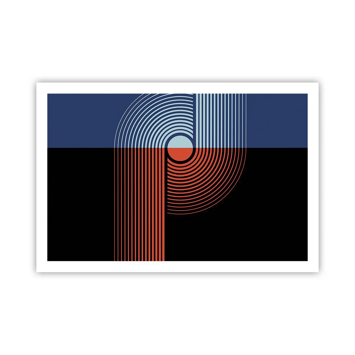 Plakat - W geometrycznym uścisku - 91x61 cm