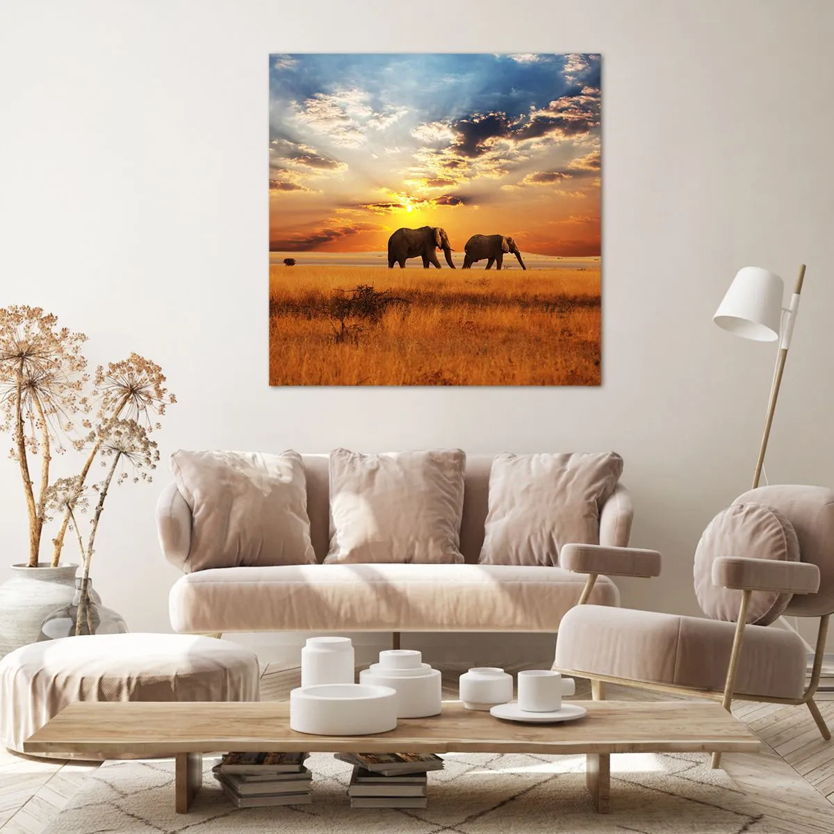 Obraz na płótnie - Rodzinna przechadzka - 50x50 cm