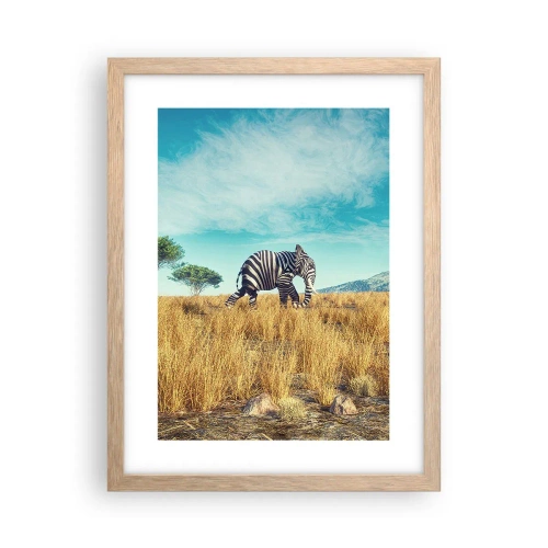 Plakat w ramie jasny dąb - Szarość już niemodna - 30x40 cm