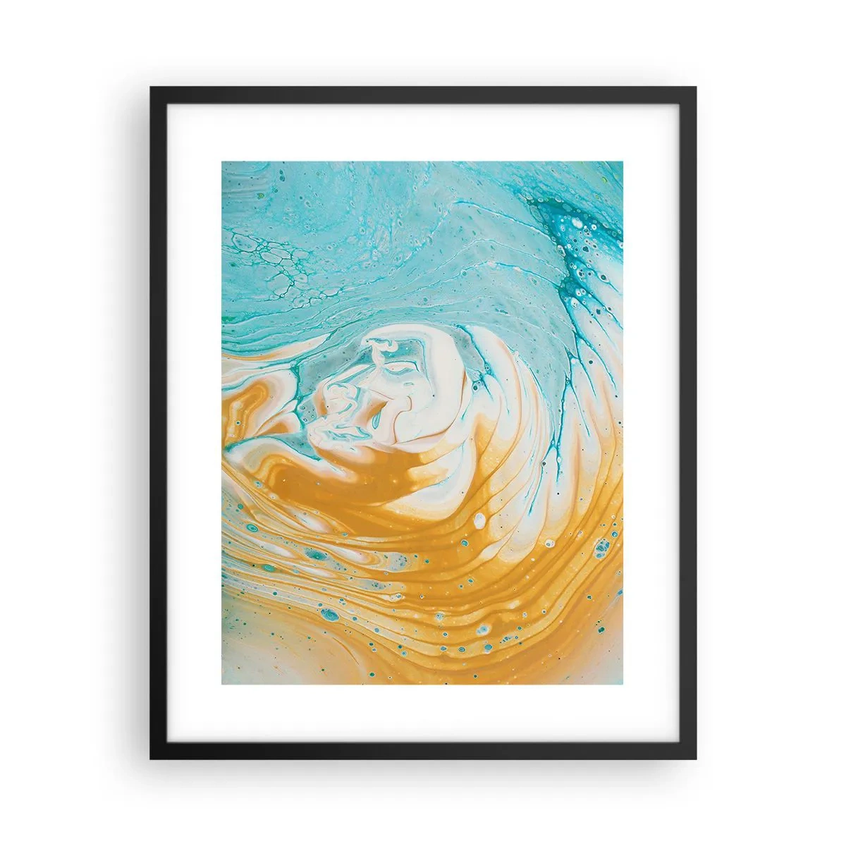 Plakat w czarnej ramie - Pastelowy wir - 40x50 cm