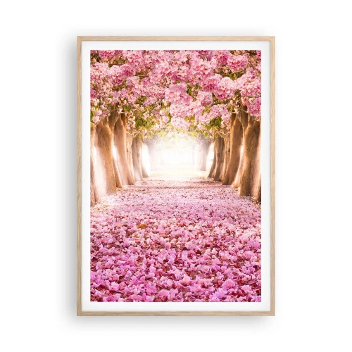 Plakat w ramie jasny dąb - Droga do raju - 70x100 cm