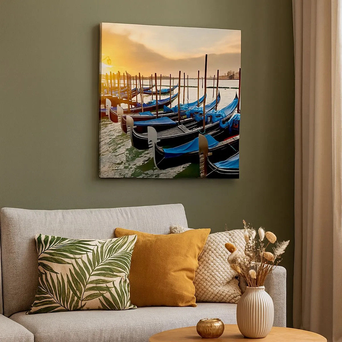 Obraz na płótnie - Zanim przypłynie gwar - 30x30 cm