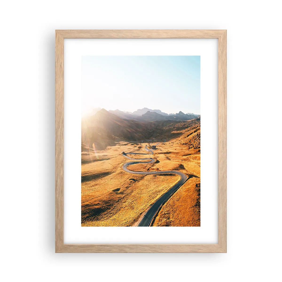 Plakat w ramie jasny dąb - W złotej dolinie - 30x40 cm