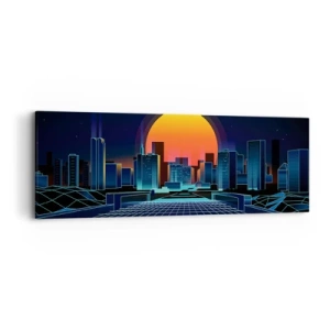 Obraz na płótnie - Wciąż chcesz do realu? - 90x30 cm