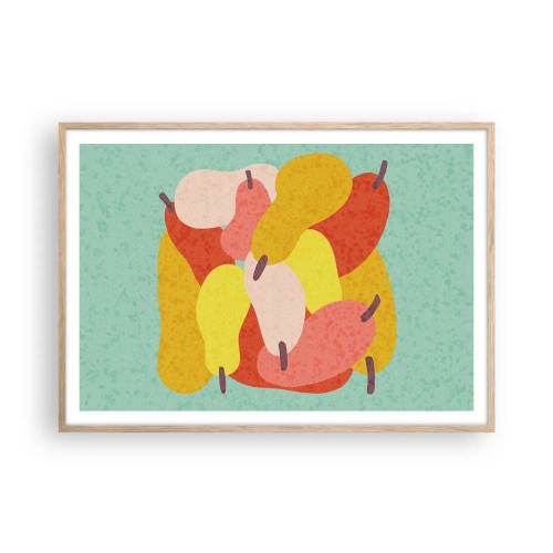 Plakat w ramie jasny dąb - Spróbuj letniego słońca - 100x70 cm