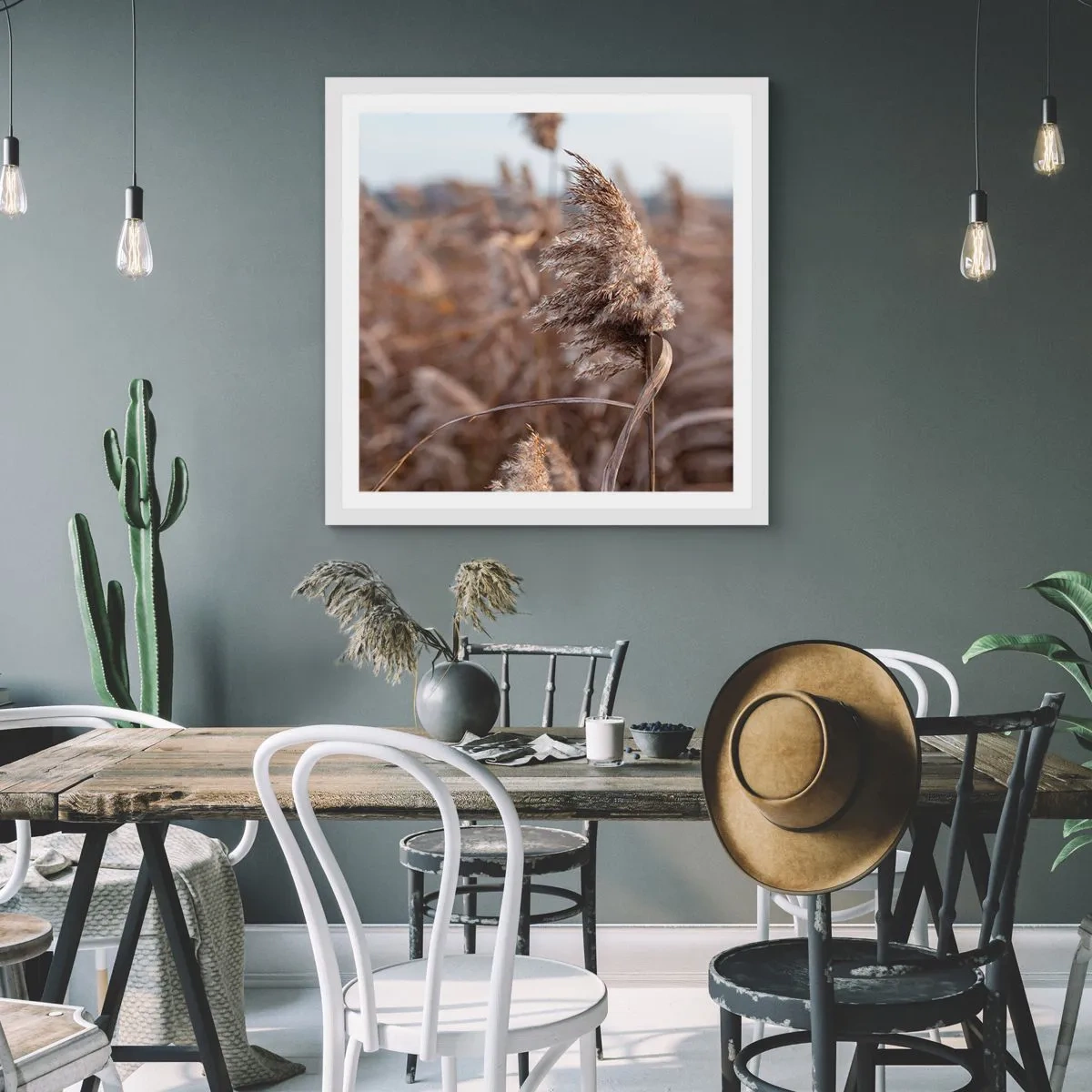 Plakat w białej ramie - Czas odlecieć z wiatrem - 40x40 cm