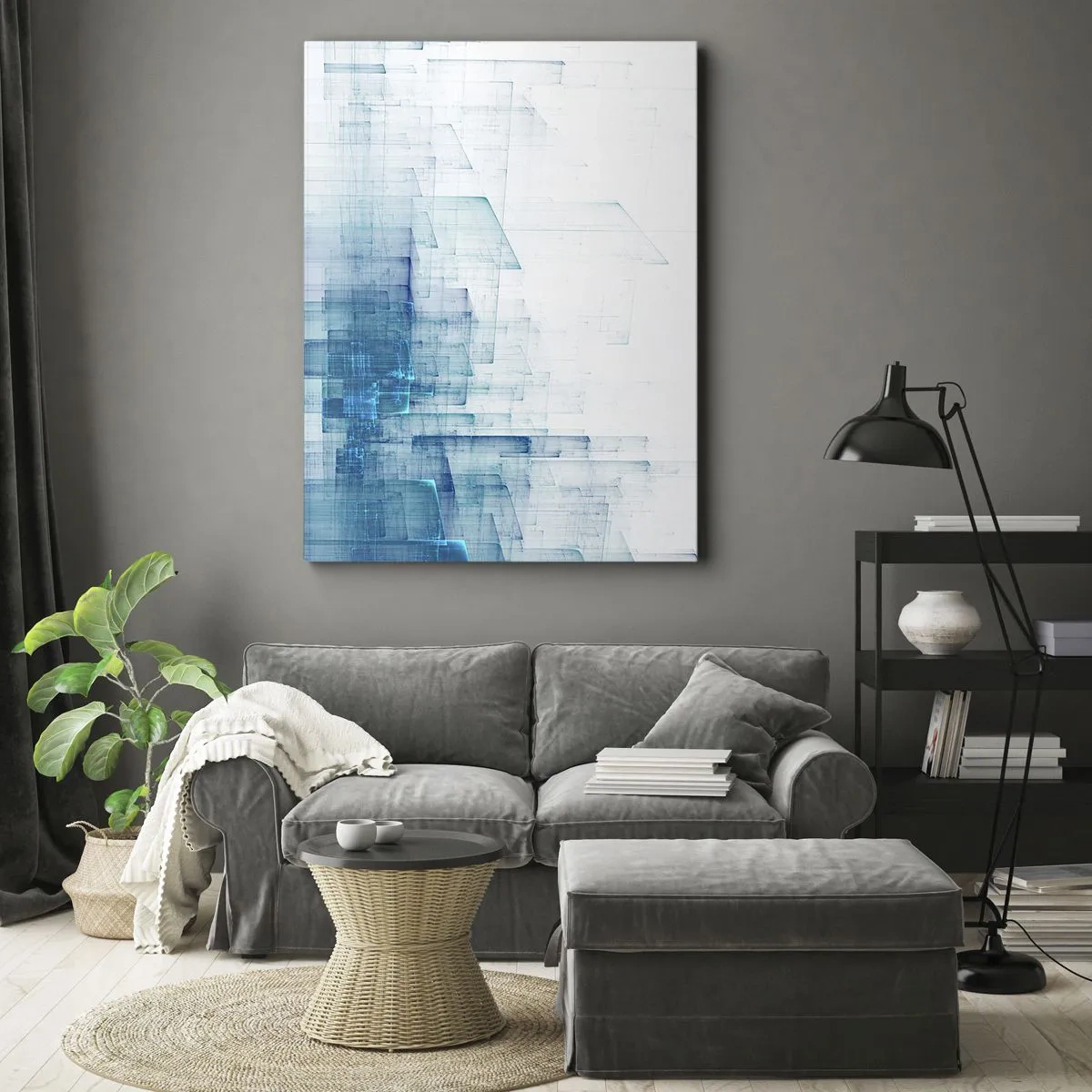Obraz na płótnie - Jak stała się przestrzeń - 45x80 cm
