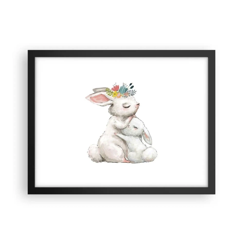 Plakat w czarnej ramie - Nie ma jak u mamy - 40x30 cm