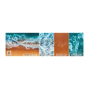 Fototapeta Próbka Samoprzylepna Deluxe Sticker - Zawsze w parze - Krajobraz, Morze, Plaża - 100x30 cm