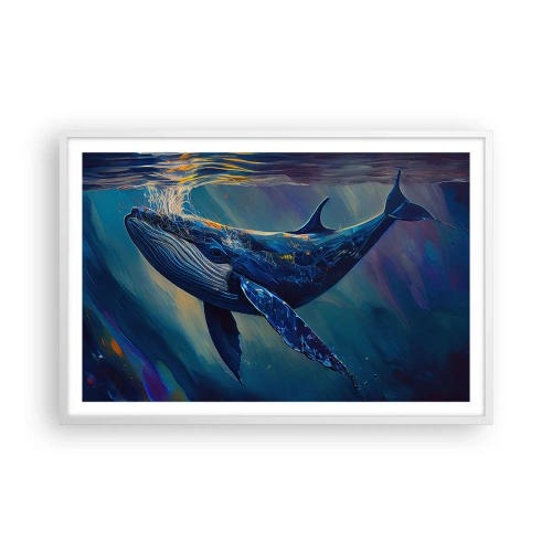 Plakat w białej ramie - Witaj w moim świecie - 91x61 cm