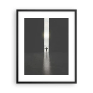 Plakat w czarnej ramie - Krok do jasnej przyszłości - 40x50 cm