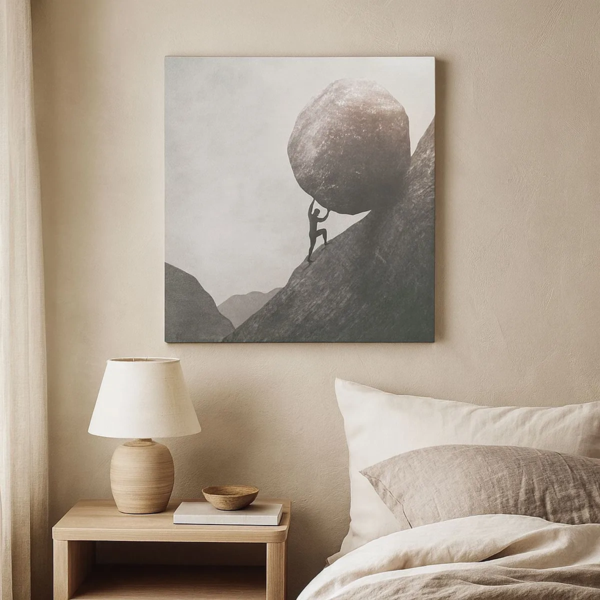 Obraz na płótnie - Wierzę wbrew nadziei - 30x30 cm