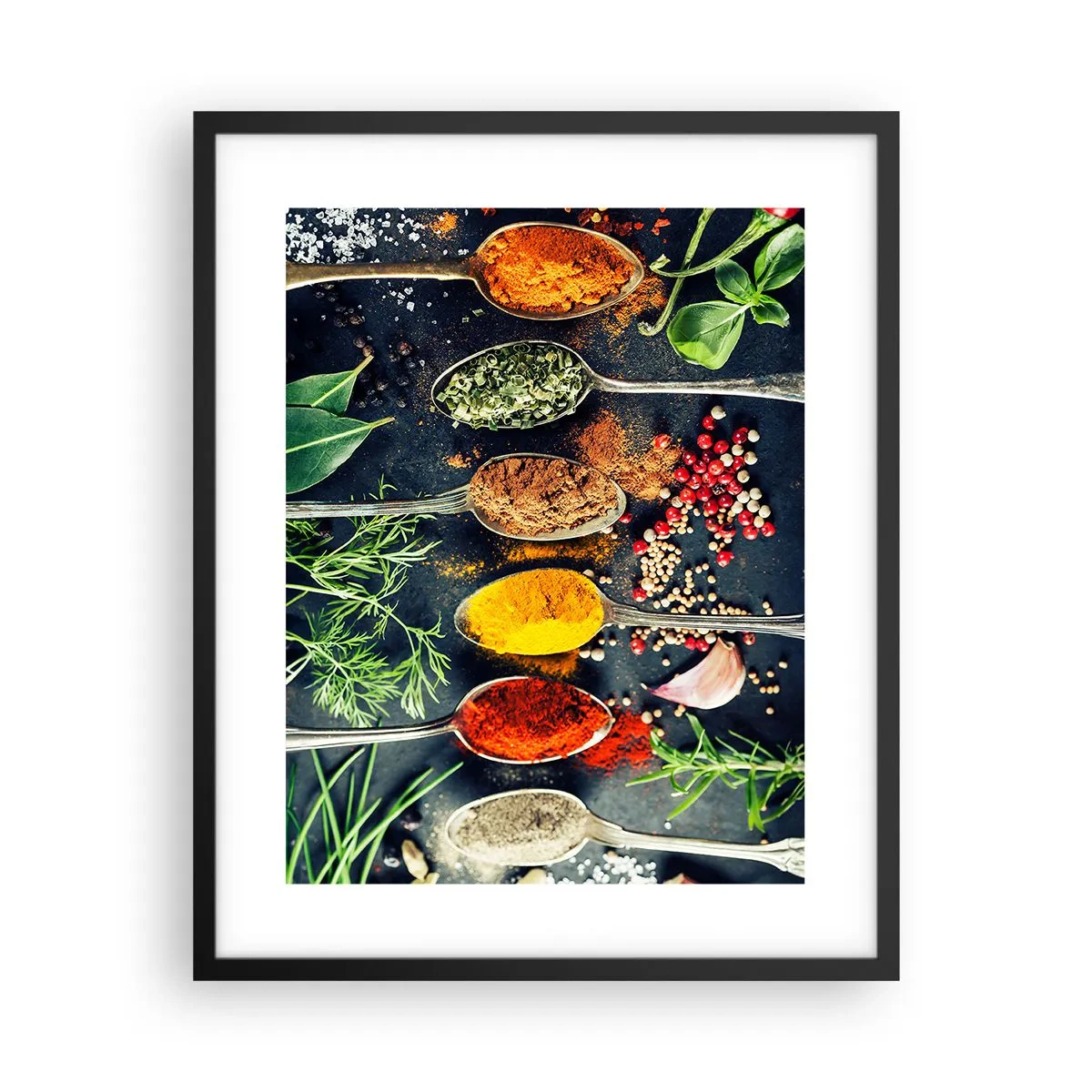 Plakat w czarnej ramie - Kulinarna magia - 40x50 cm