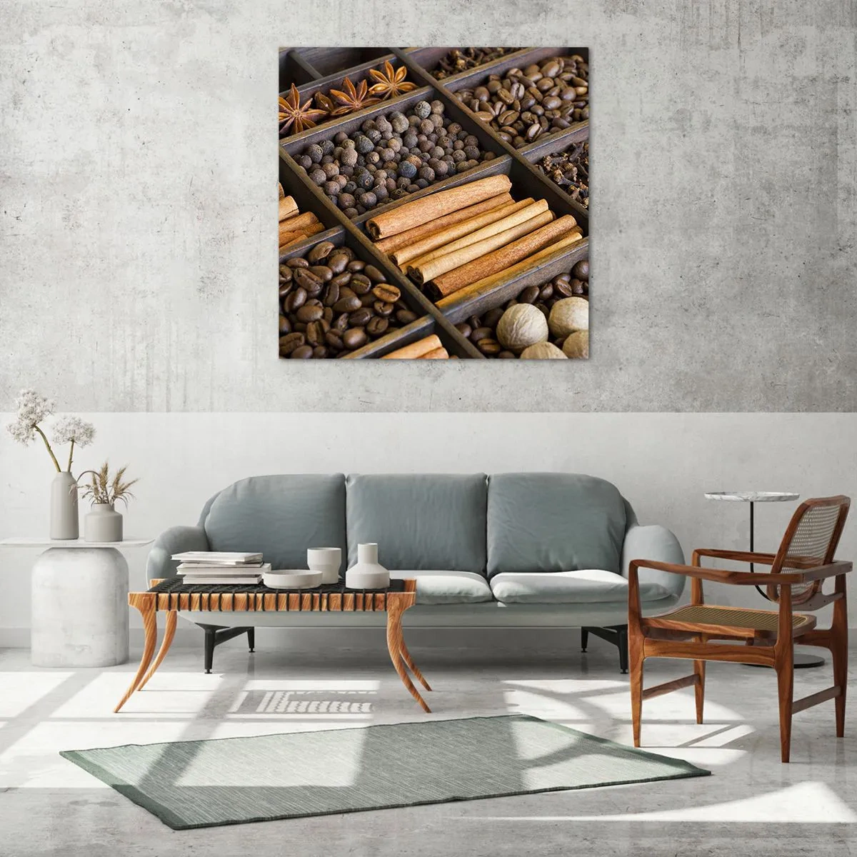 Obraz na szkle - Skarbiec aromatów - 60x60 cm