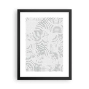 Plakat w czarnej ramie - Nie ma prostej drogi - 30x40 cm