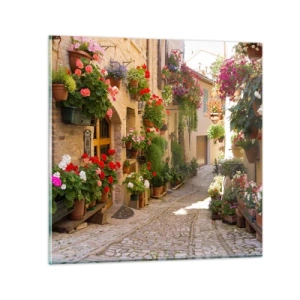 Obraz na szkle - W kwiatów powodzi - 30x30 cm