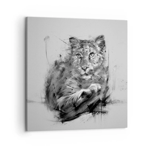 Obraz na płótnie - Tak, słucham uważnie - 50x50 cm