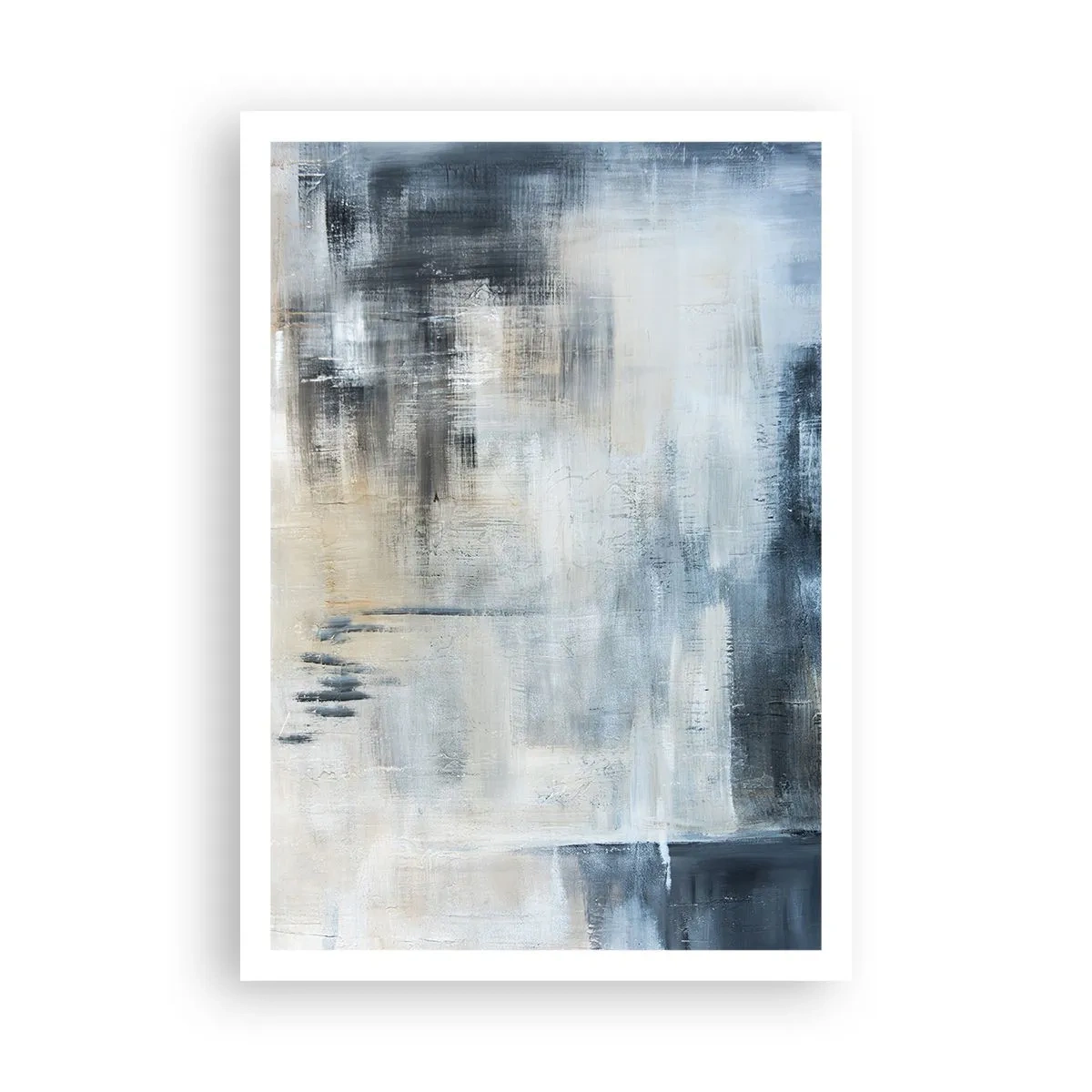 Plakat - Za zasłoną błękitu - 70x100 cm