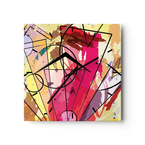 Zegar ścienny - Eksplozja - 40x40 cm