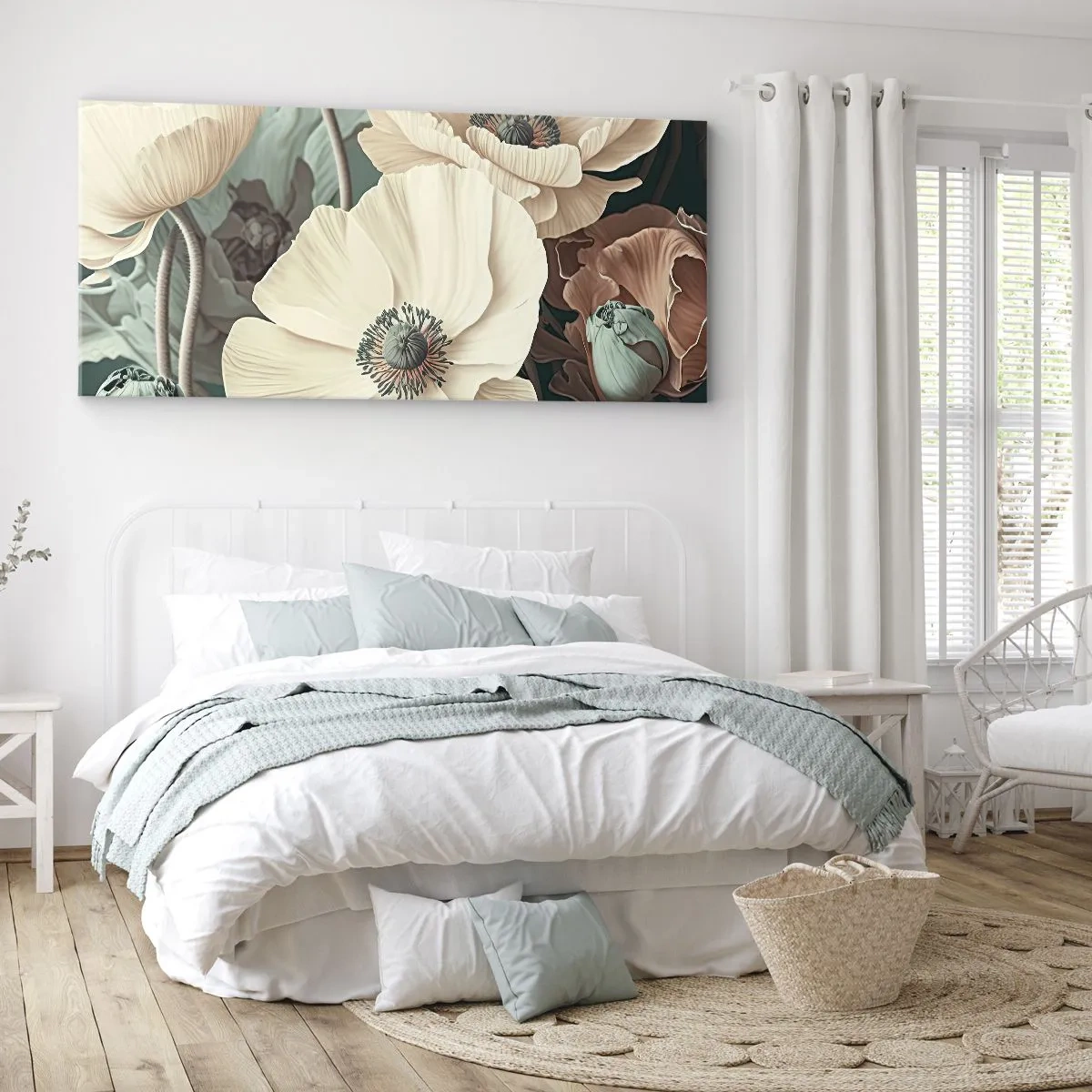 Obraz na płótnie - Szept maków - 100x40 cm