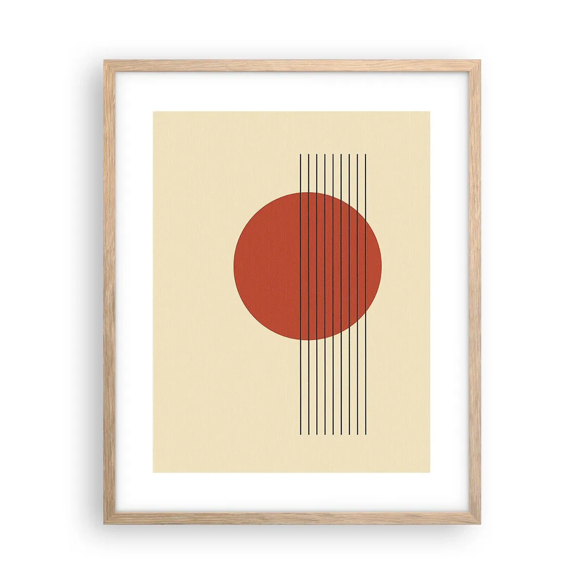 Plakat w ramie jasny dąb - W koło i dalej - 40x50 cm