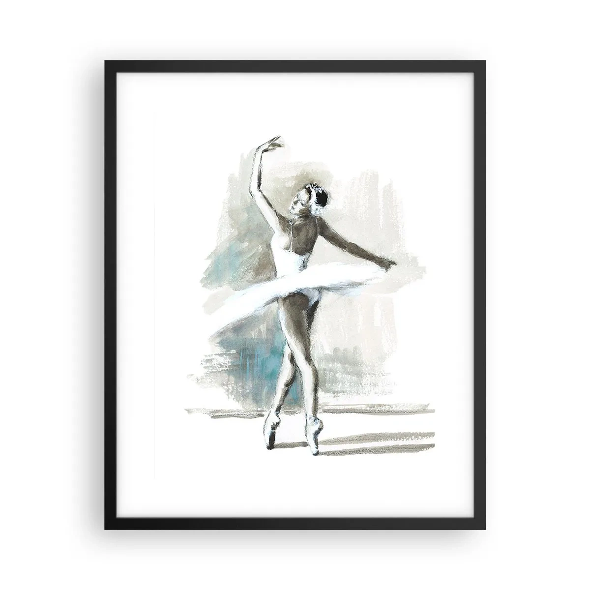 Plakat w czarnej ramie - Zaklęta w łabędzia - 40x50 cm