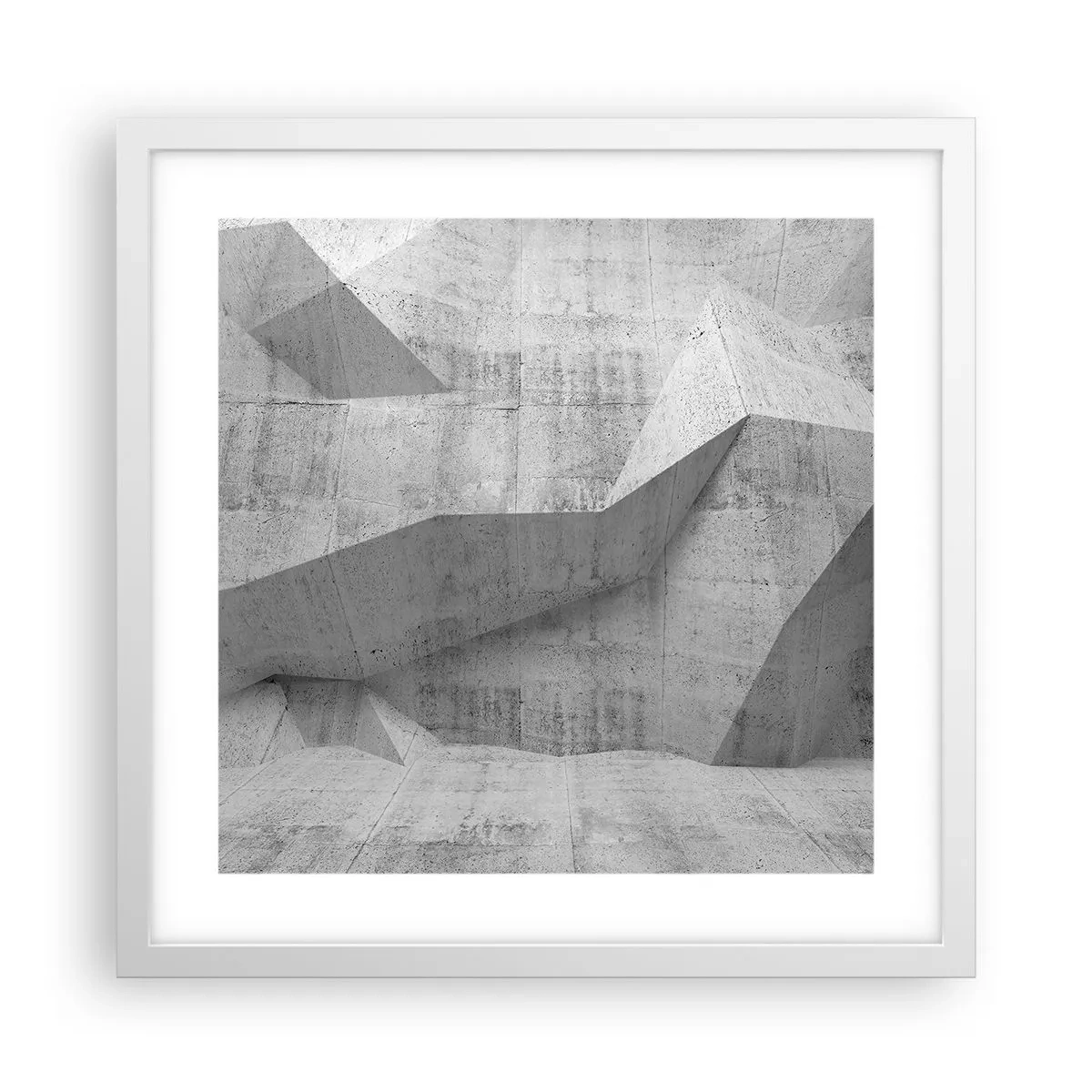 Plakat w białej ramie - Prawdziwe wyzwanie - 40x40 cm