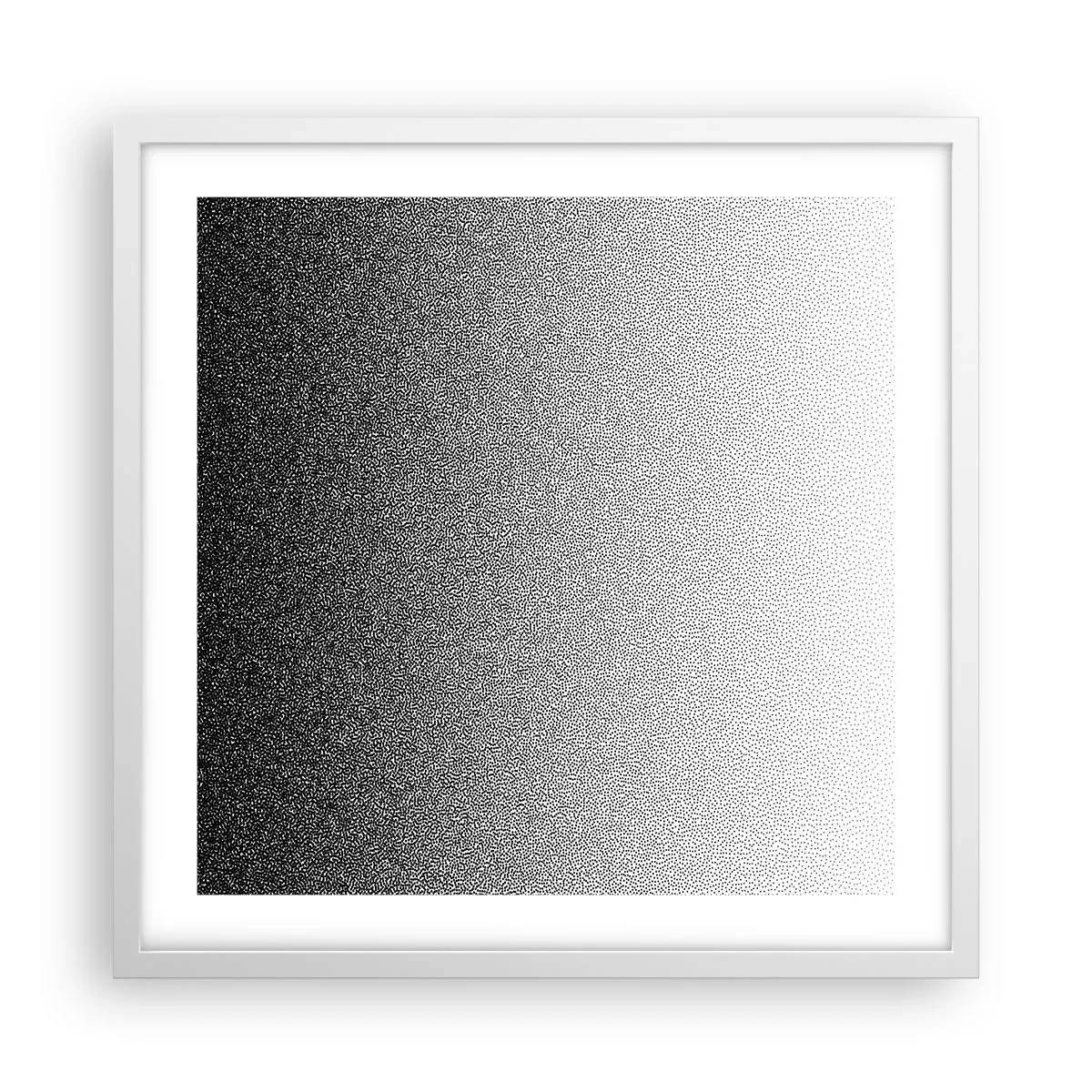 Plakat w białej ramie - W stronę światła - 50x50 cm