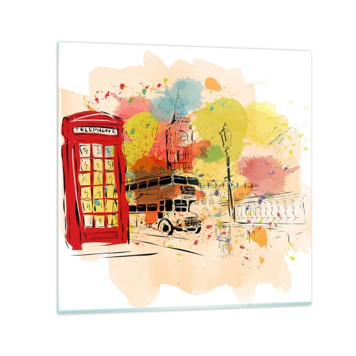 Obraz na szkle - Miasto rozmaitości - 40x40 cm