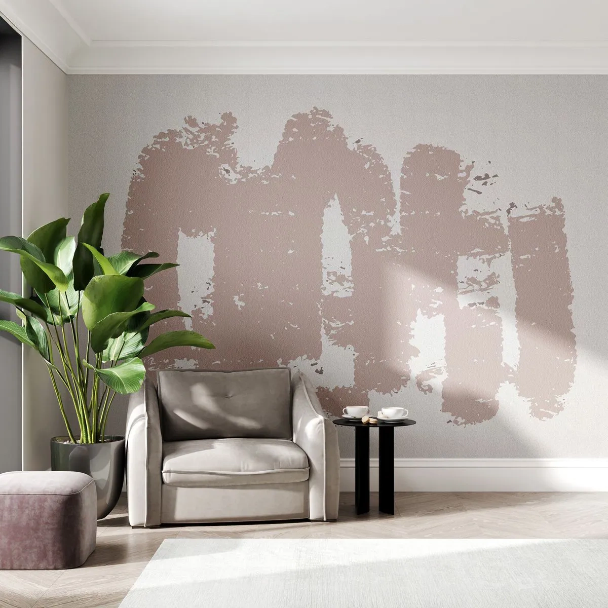 Fototapeta Premium Sand - Abstrakcja w łagodnym różu - Abstrakcja, Pusto, Minimalizm - 300x210 cm